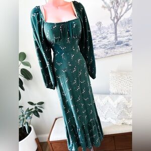 Wanderlight & Woodland Wishes Fair Maiden Cottagecore blooms Maxi Dress